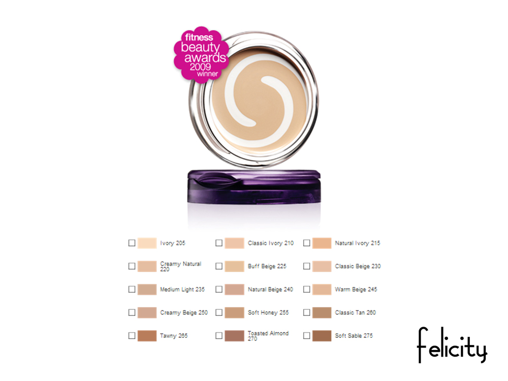 Covergirl Simply Ageless Foundation Color Chart